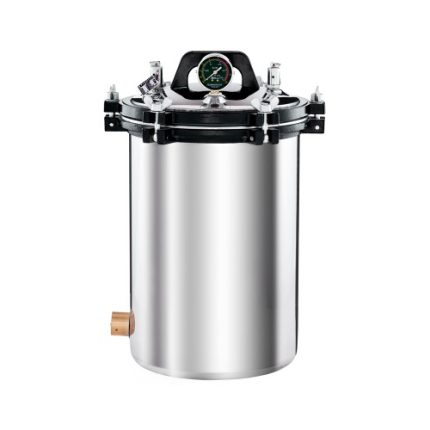 bärbar kol- och eluppvärmd tryckångsterilisator